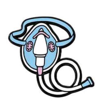 Face mask pin
