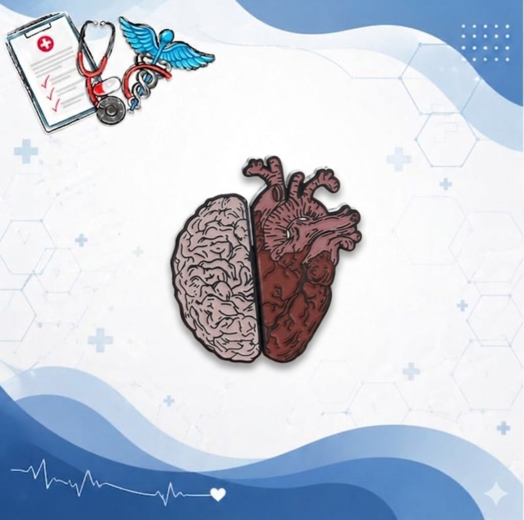 Best combo brain heart pin