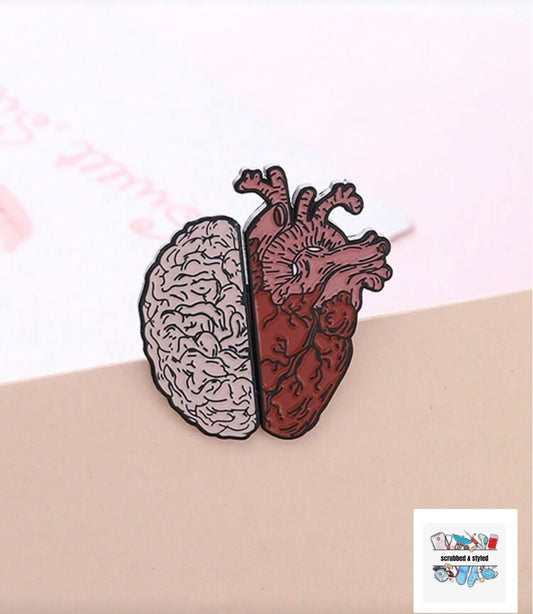 Best combo brain heart pin