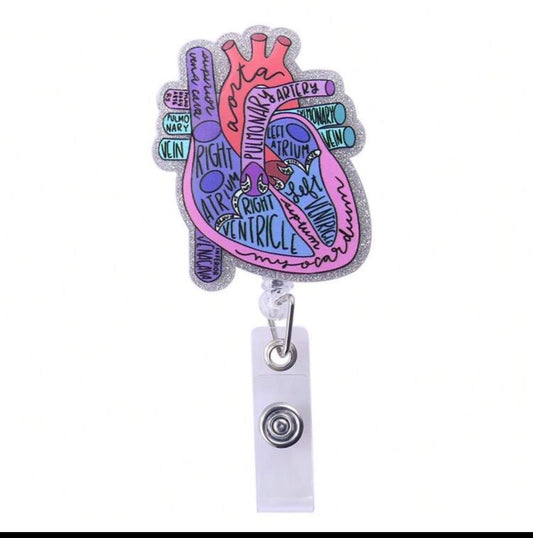Anatomy heart card holder