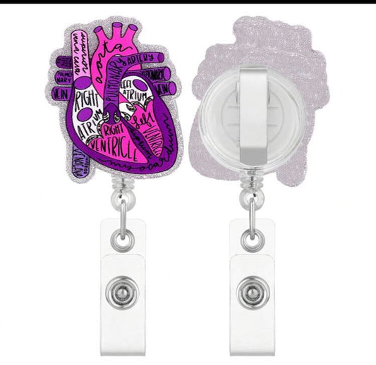 Anatomy heart card holder