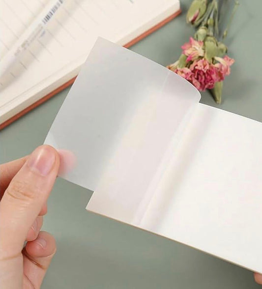 Transparent sticky notes