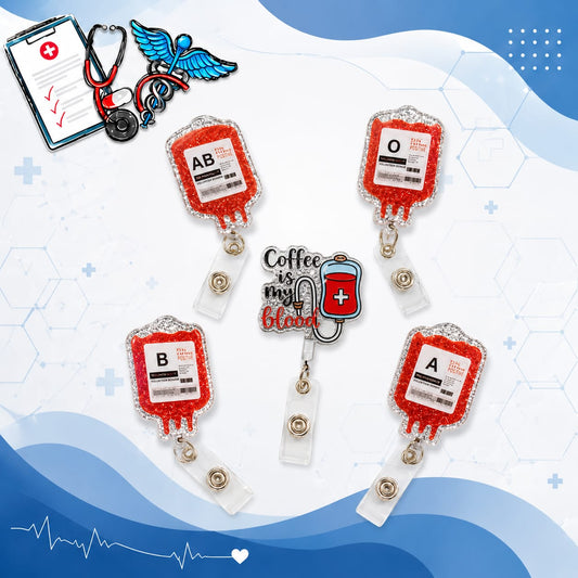Blood type card holder