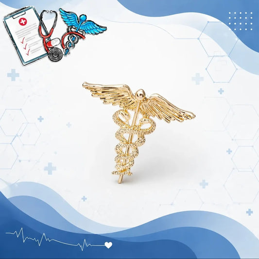 Caduceus medical pins