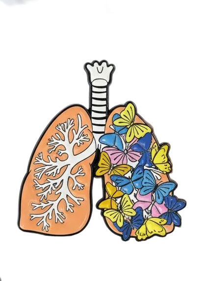 Butterfly lung pin